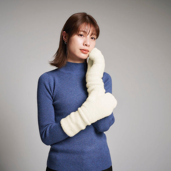 ファーもこアームミトン