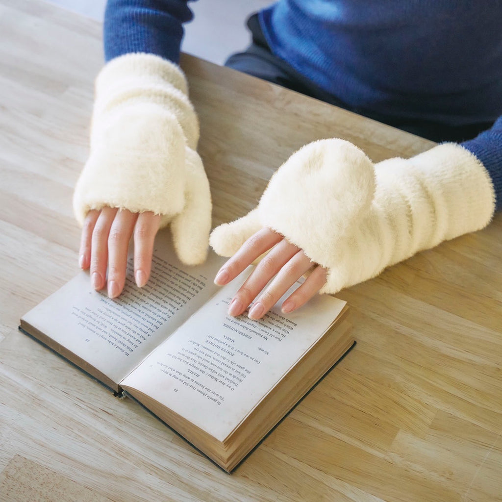 ファーもこアームミトン