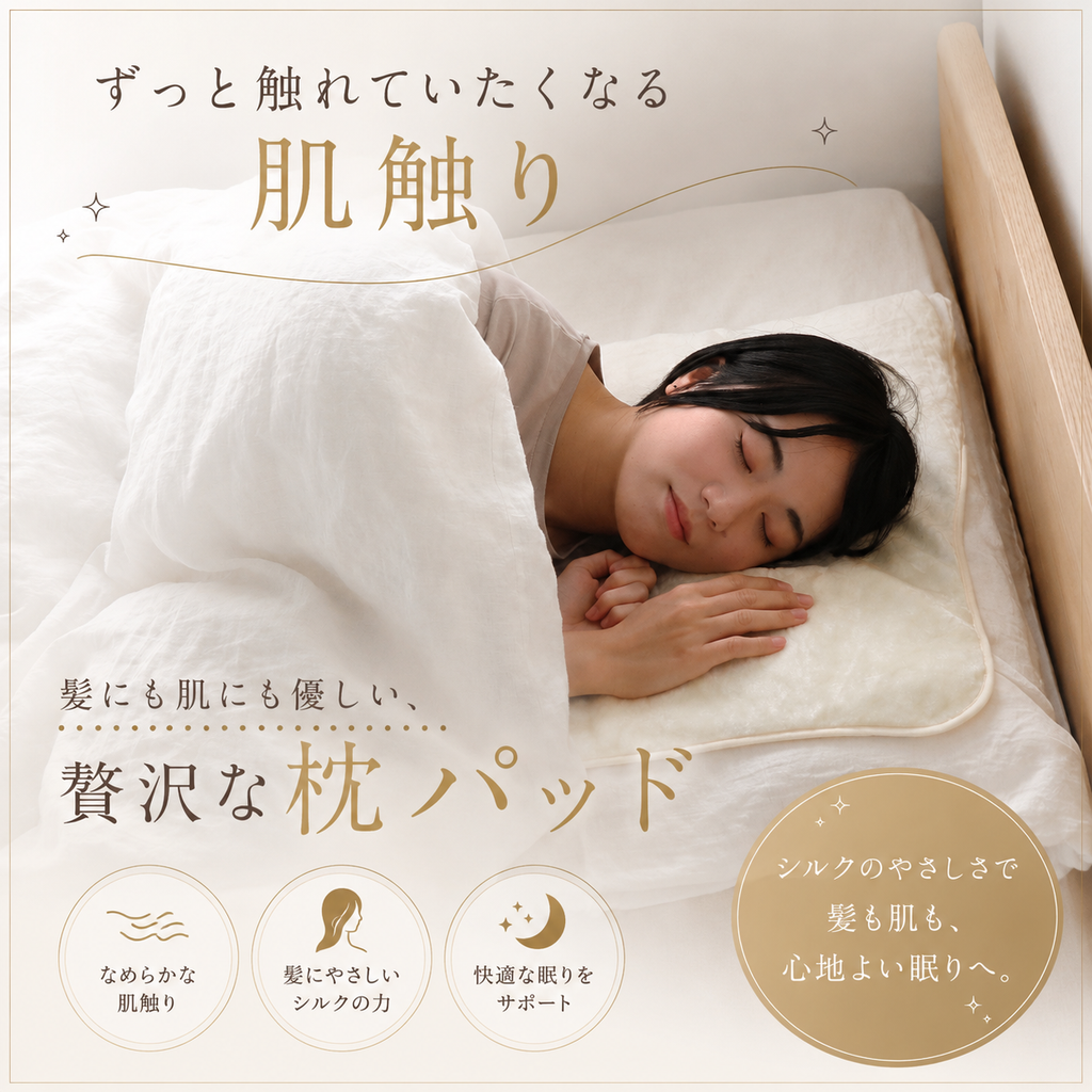 シルクボア枕パッド